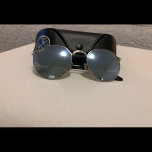 Ray-Ban vintage blue mirrored folding sunglasses